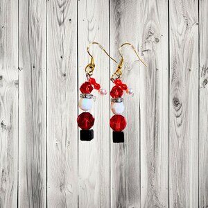 Santa earrings